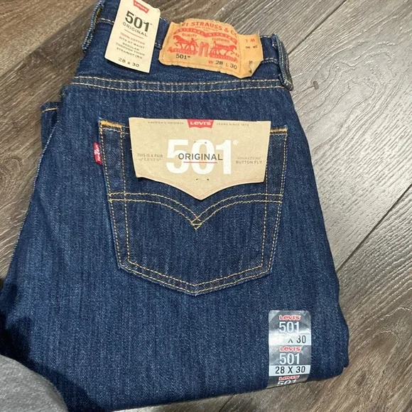 Levi's 501 Original Indigo Jeans - Picture 1 of 5